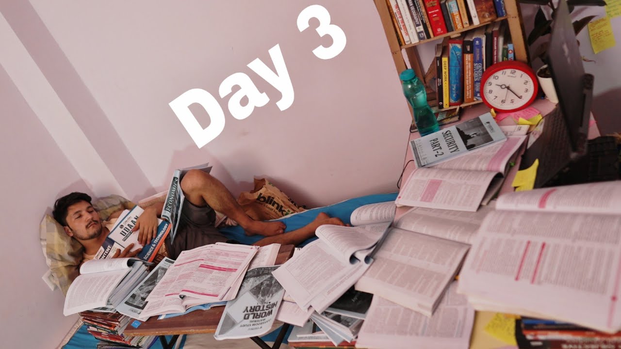 Habits shape life: Waking up at 3 AM for 30-days  with 12+ hour UPSC study challenge - DAY 4.